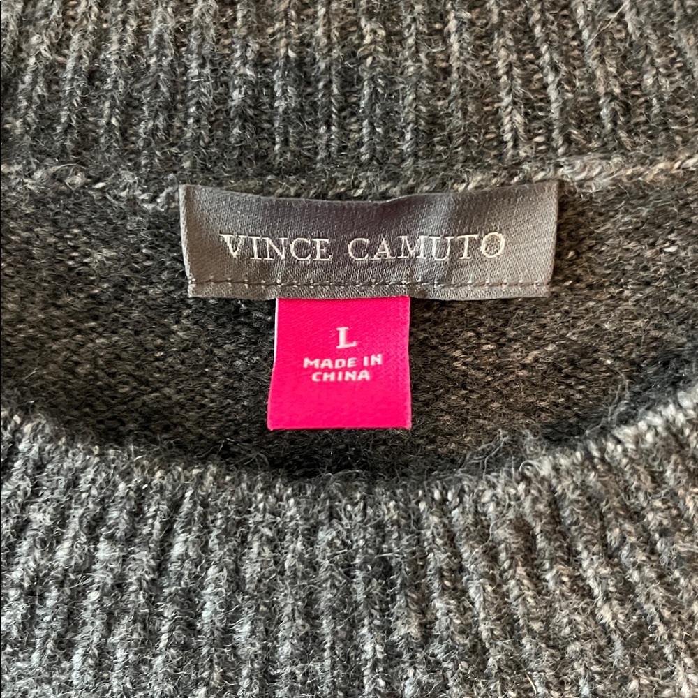 Vince Camuto Charcoal Knit Sweater - Picture 2 of 2